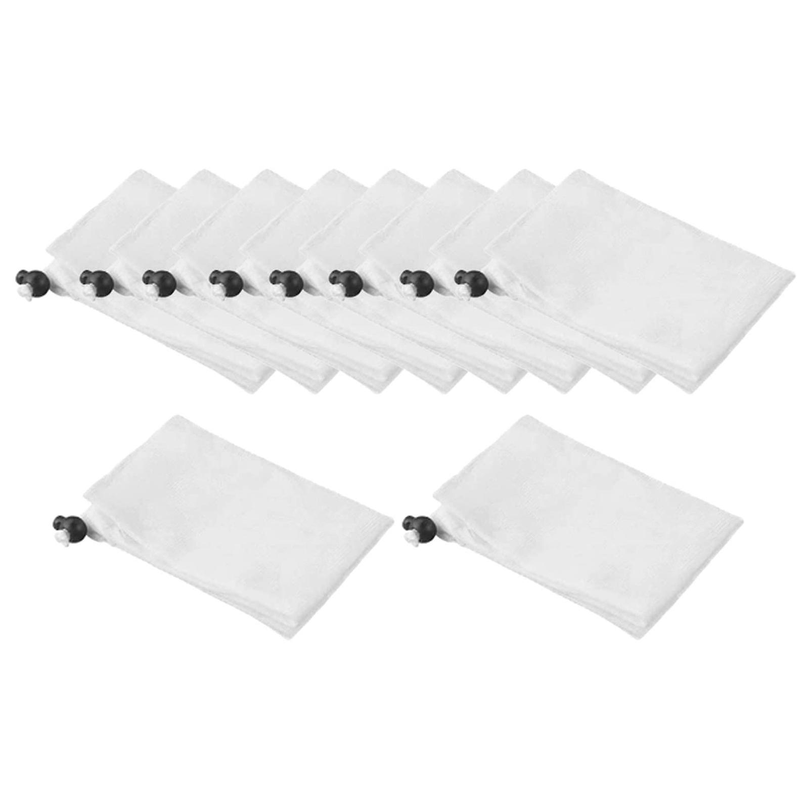 5/10pcs Fine Mesh Filter Bags Vacuum Pool Cleaner Bags Mesh Leaf Bag with Pull and Lock Cord