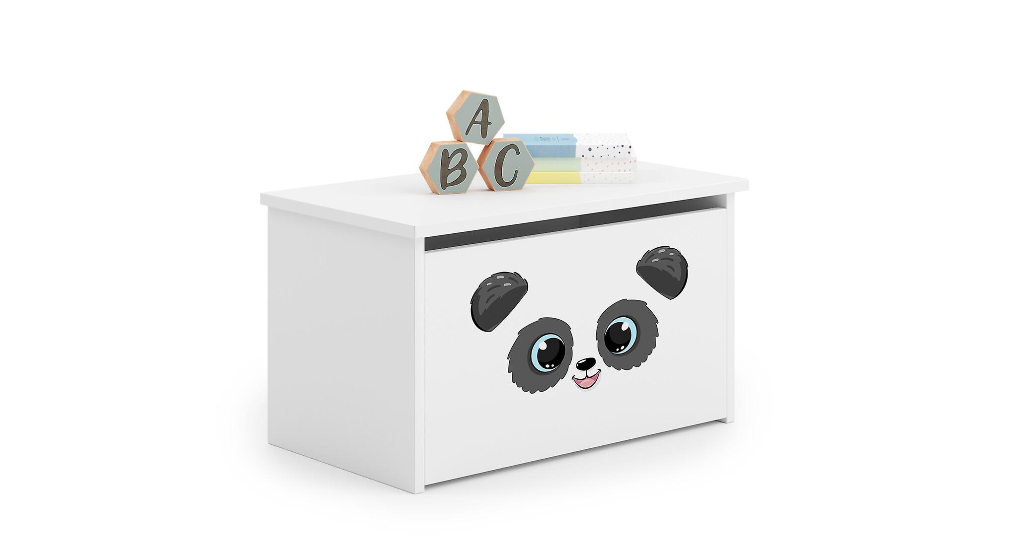 Coffre à jouets - Inga - 41,6x41,6x70,6 cm - thème panda