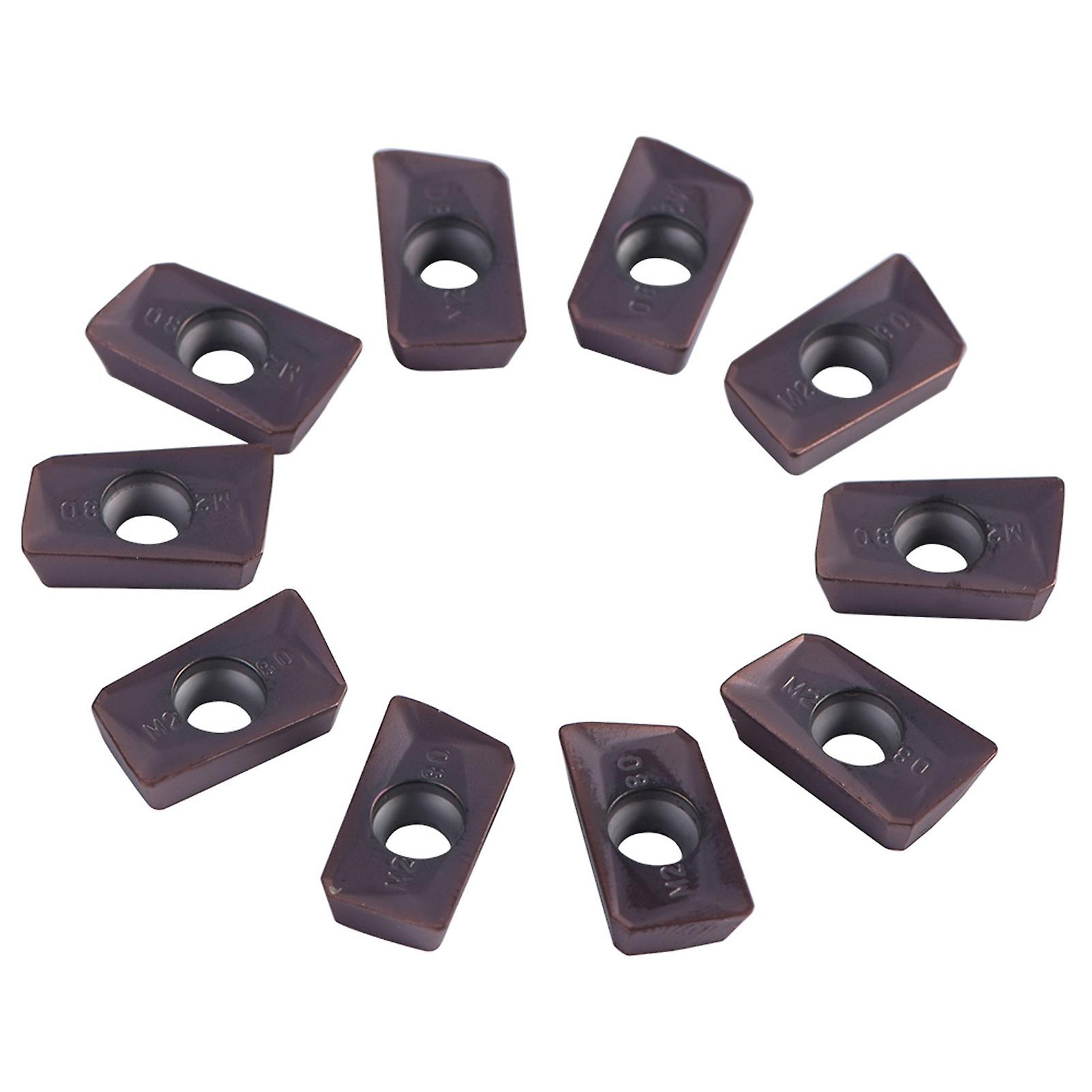 10pcs CNC Carbide Tips Inserts Blade Cutter Lathe Turning Tool With Box