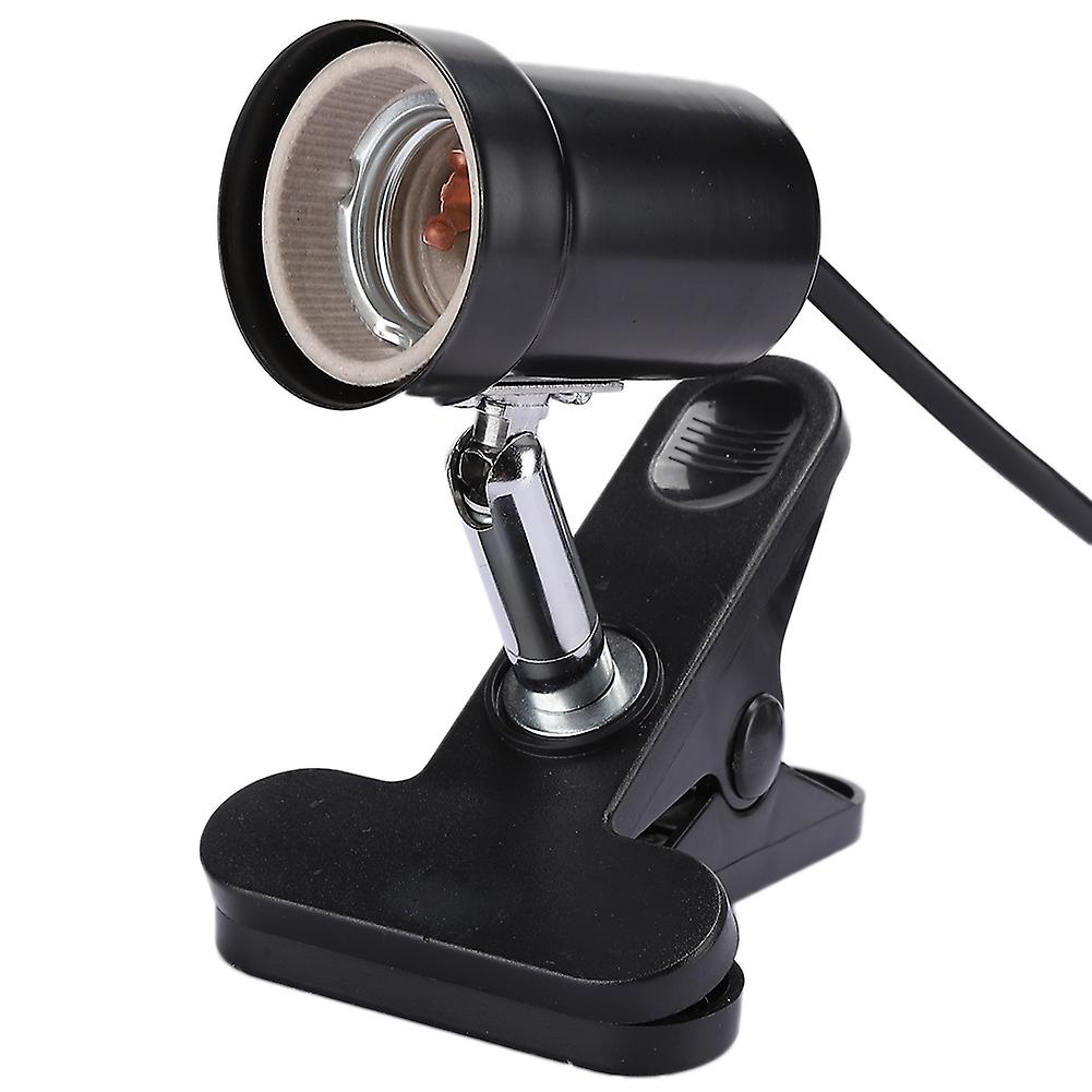 360° Rotation Reptile Light Stand CN220V Black 4.5cm Diameter