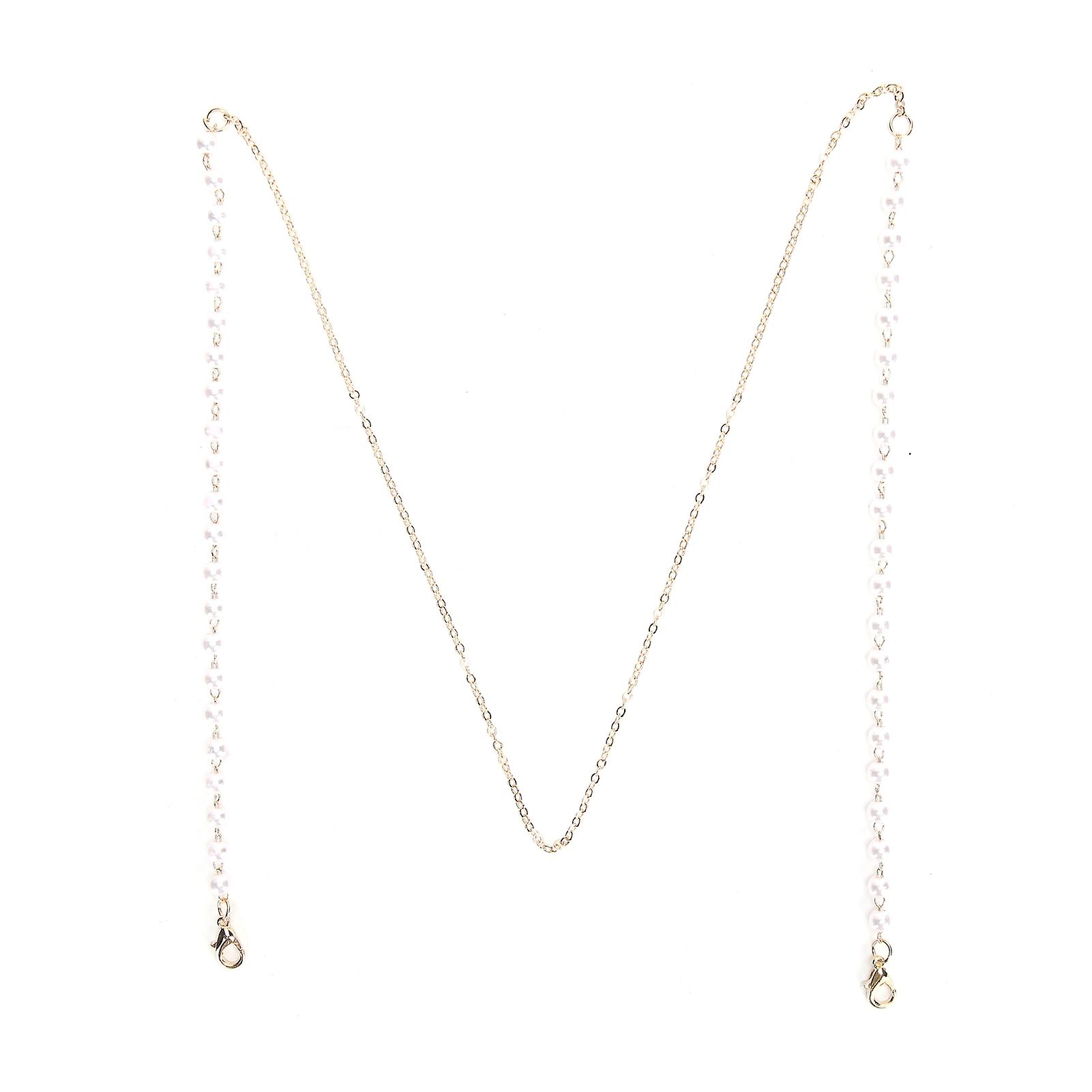 Faux Pearl Eyeglasses Chain - Anti-Lost Holder for MouthMuffle and Glasses