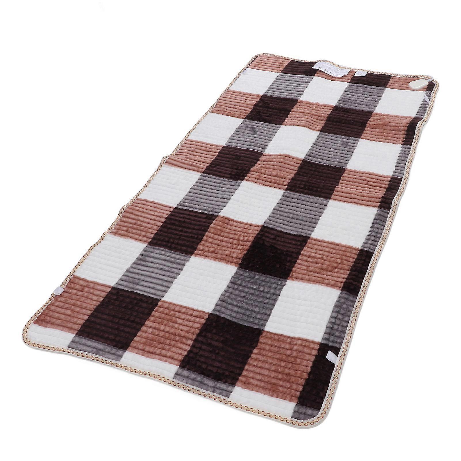 Electric Blanket Soft Comfortable Fast Heating Temperature Control Electric Heated Blanket for Home Dormitory Gray Brown Temperature Switch EU Plug 22