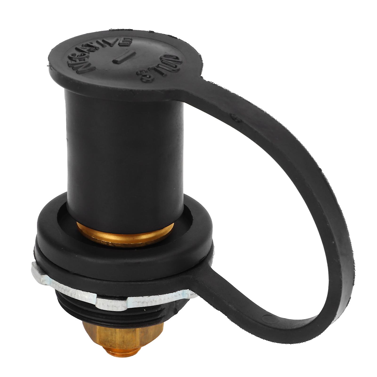 250A 3/8" Color Coded Battery Terminal with Cap for Cars, RVs, Boats, Black (Negative)
