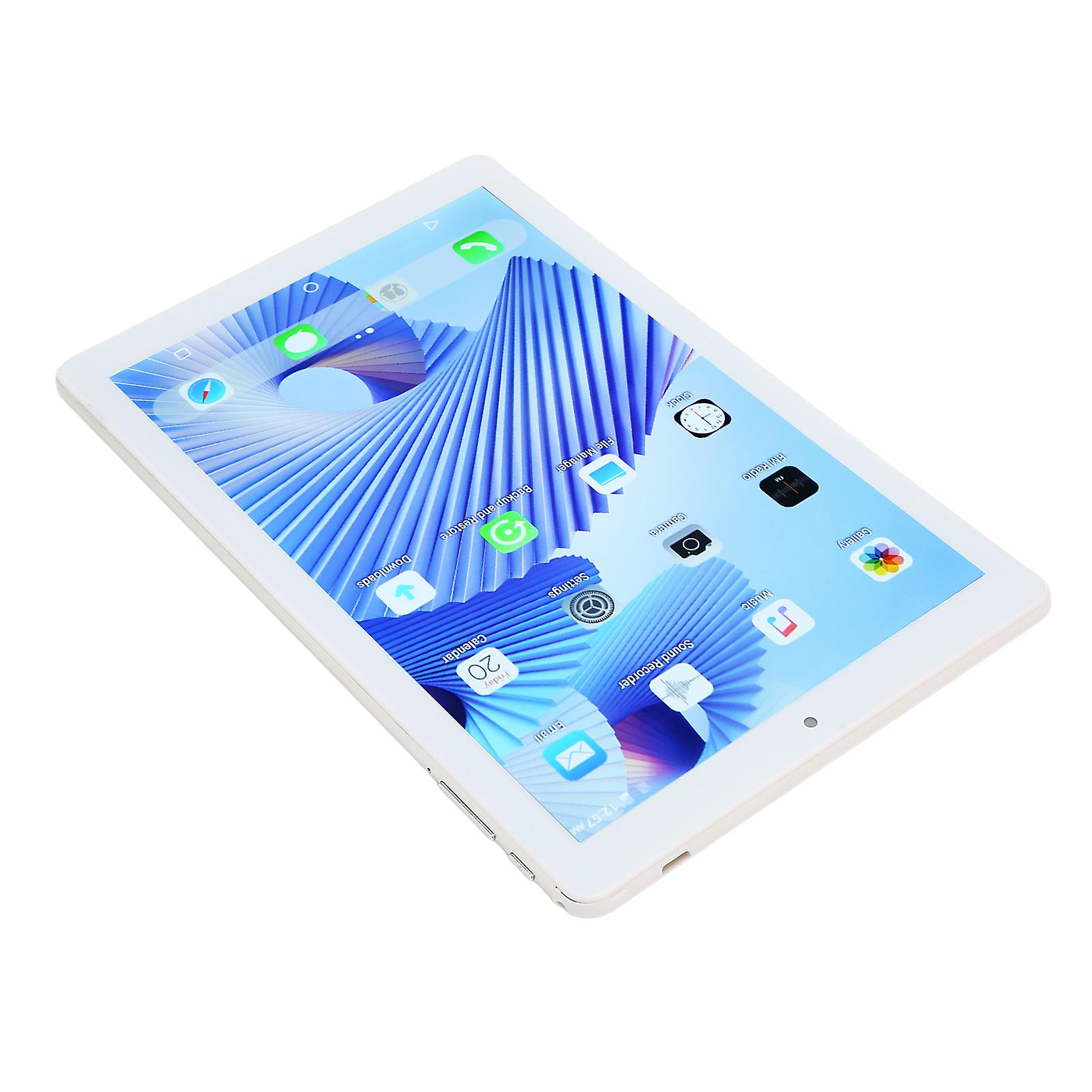 10.1 Inch Android 10 Tablet 4GB RAM 64GB Silver UK Plug