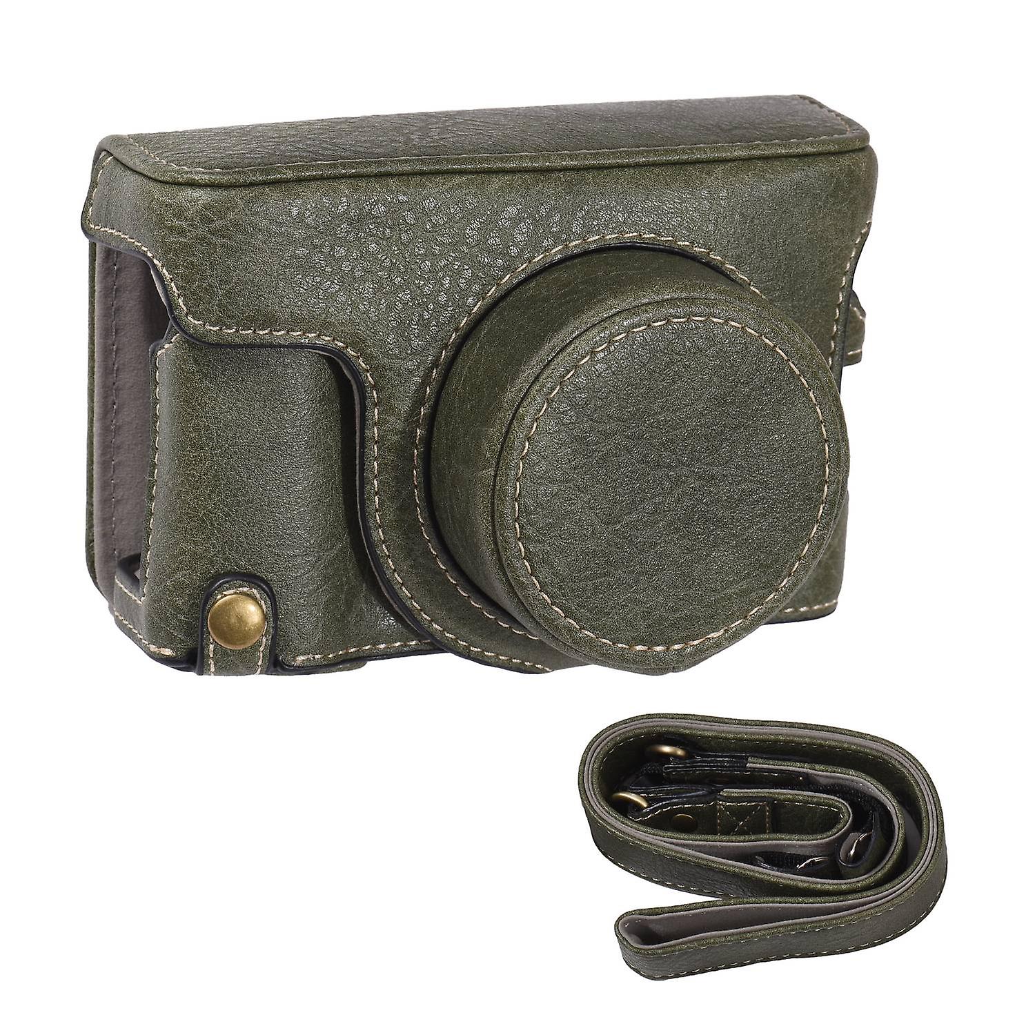 Portable Camera Case Synthetic Leather Camera Carry Bag with Shoulder Strap Replacement for Fujifilm