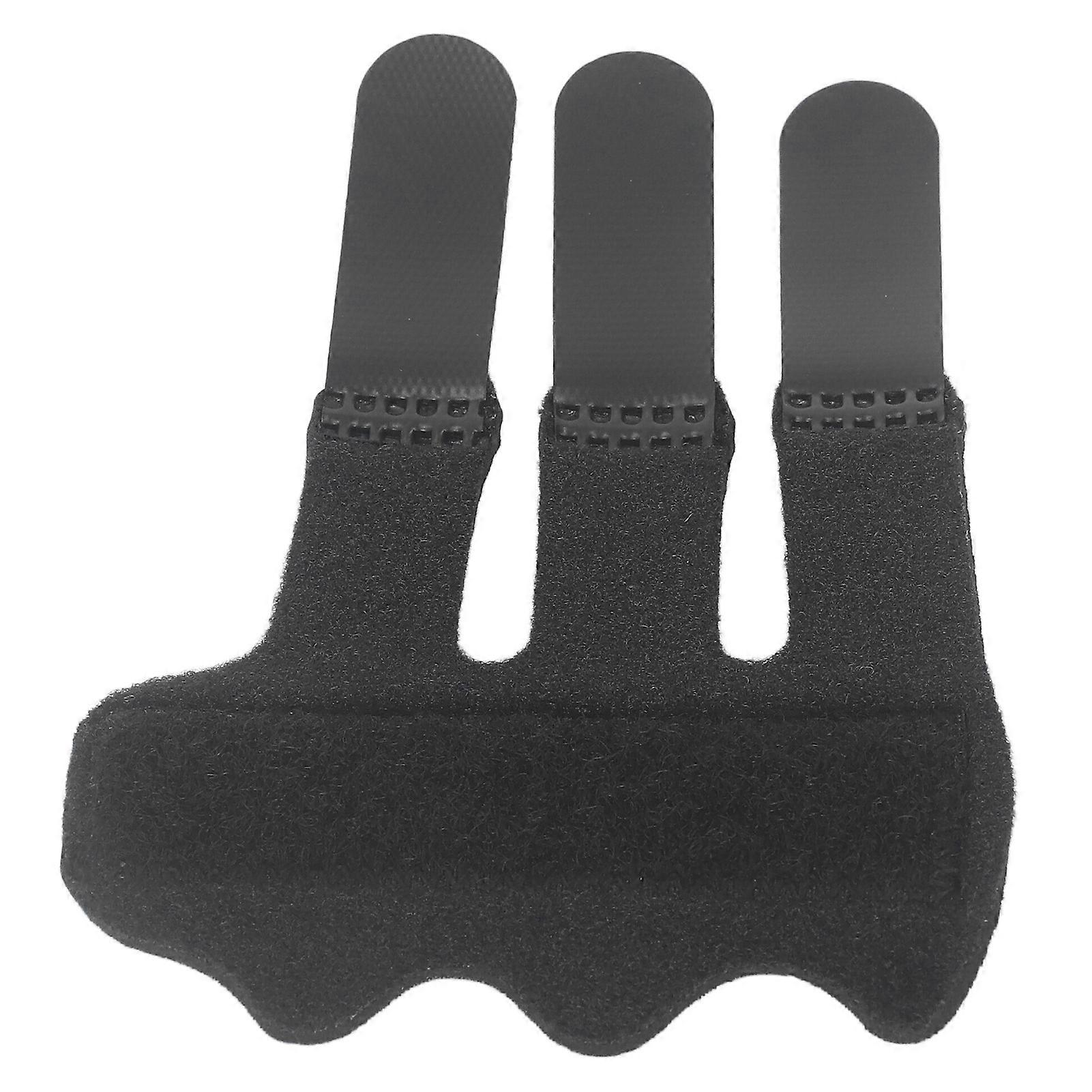 Finger Splint 3 Strap Soft Breathable Adjustable Trigger Finger Brace for Fixing 