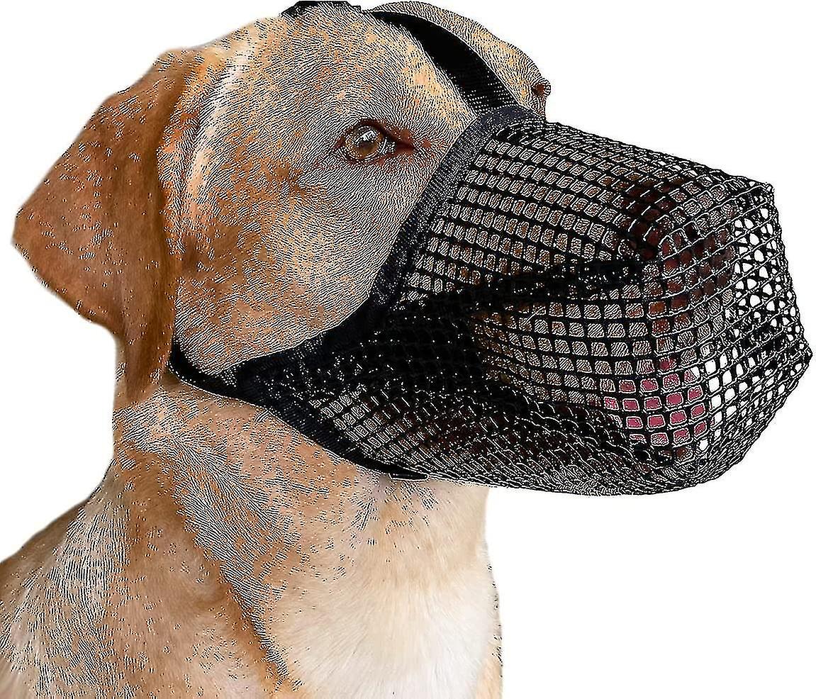 Dog Muzzle With Adjustable Straps, Soft Mesh Covered Muzzles For Small Medium Large Dogs