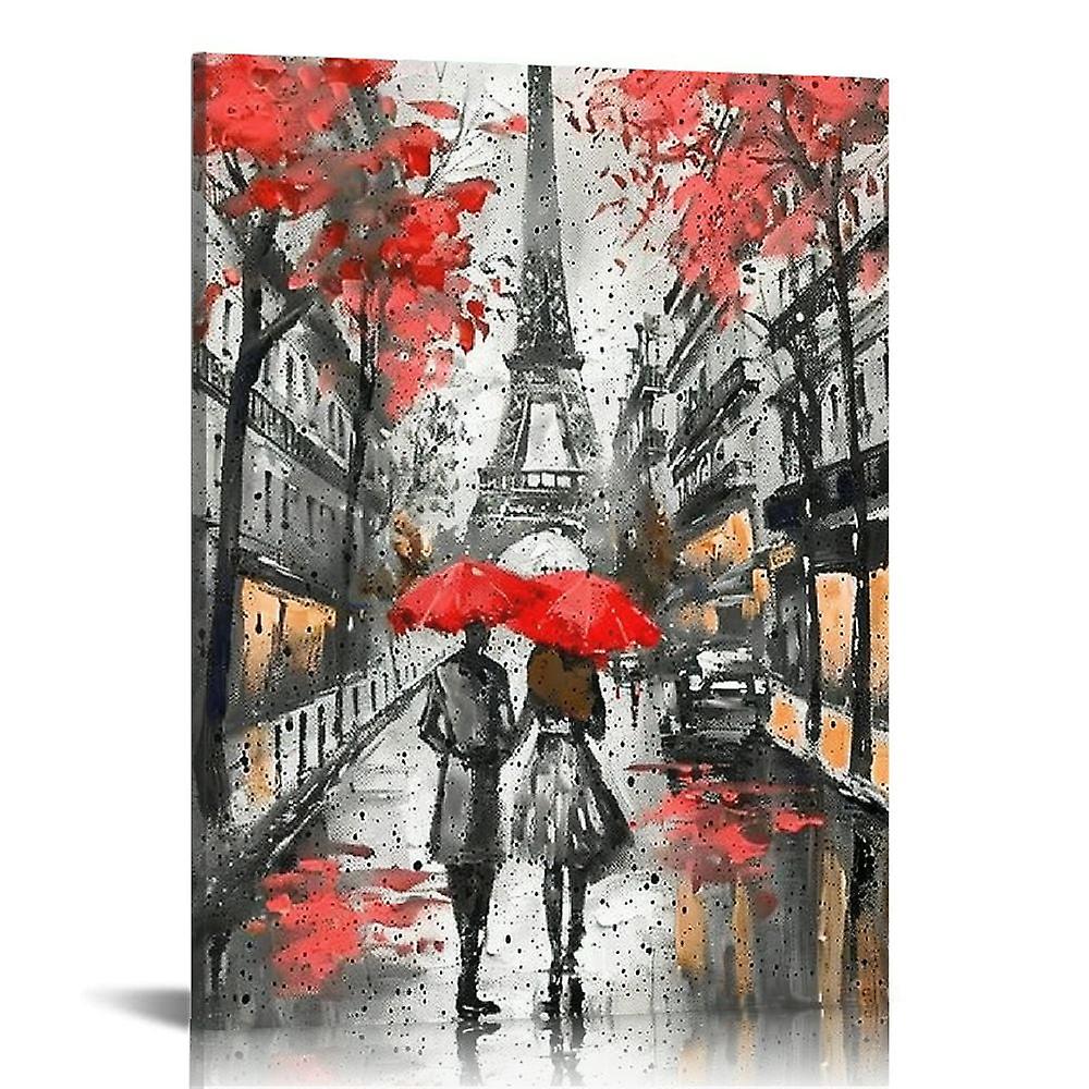 Modern Canvas Prints Paris Black and White with-ouyab343