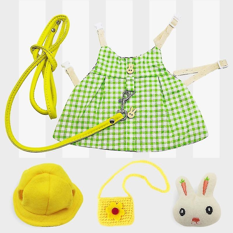かわいいウサギペットベストアクセサリーアウトドアリーシュウサギ服ハーネスベルトウサギ服服H