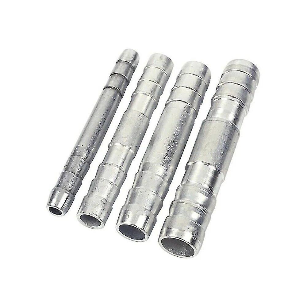 A/C Hose Barb Fitting 3/8 1/2 5/8 3/4 Straight Push In Splice Aluminum #6 #8 #10 #12~6632