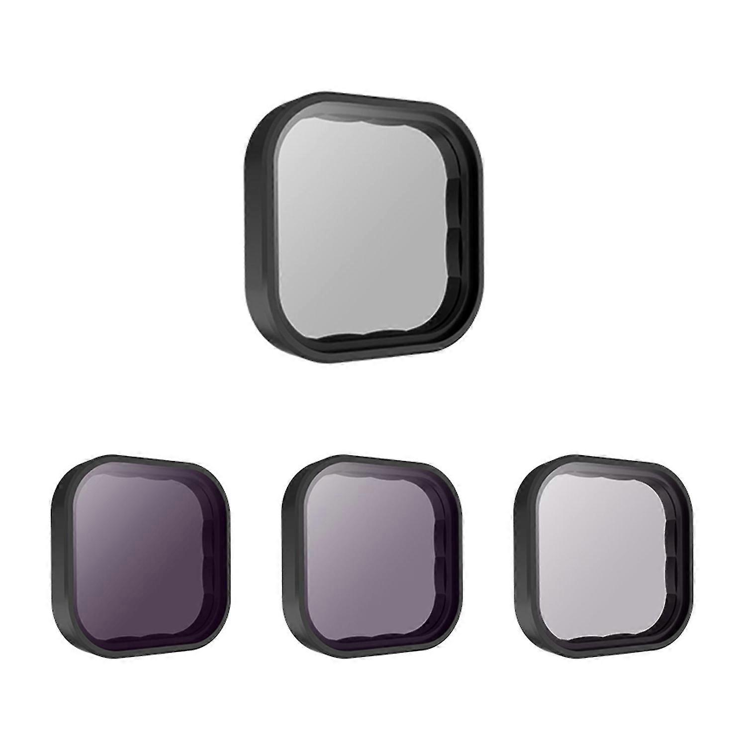 TELESIN 4Pcs CPL ND8 ND16 ND32 Camera Lens Filter Kit for Gopro 9 Accessories