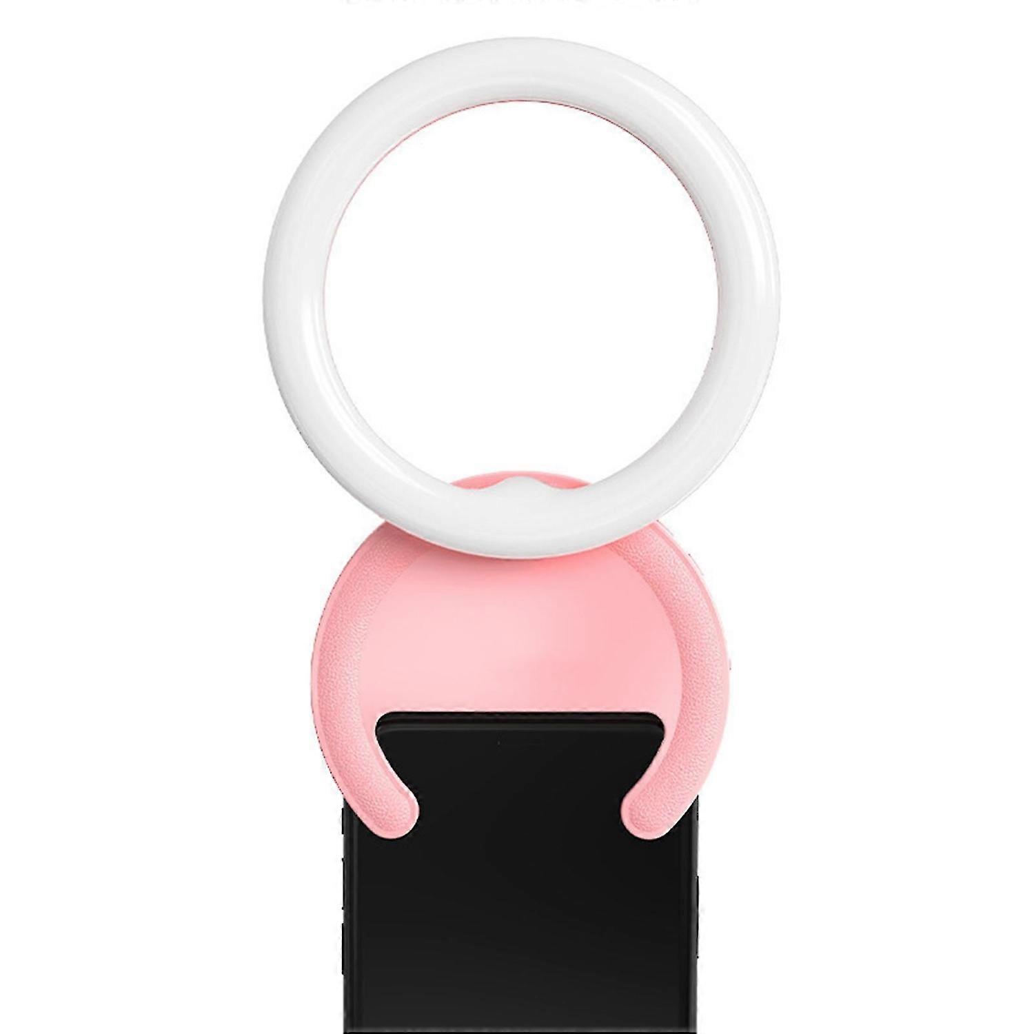 Phone Fill Light Soft Light Brighten Skin Color Portable Mini USB Charging Selfie Ring Light for Liv