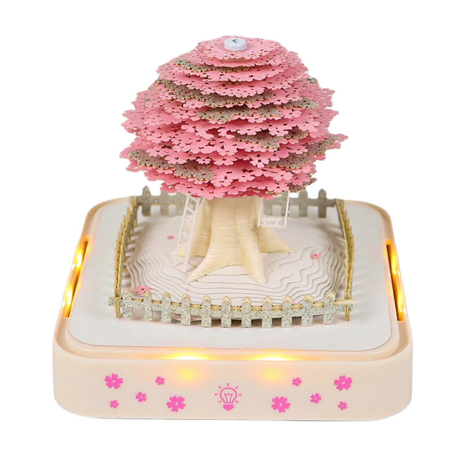 2025 3D Desk Note Cherry Tree Omoshiroi Block 3D Memo Pads Great Presents