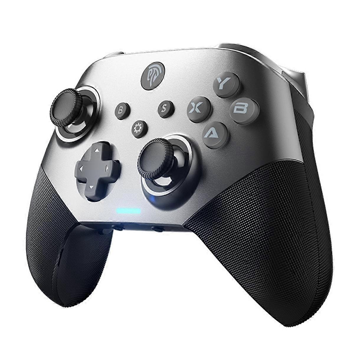 X10 Hall Effect Controller Wireless Bluetooth Controller مع التحكم في الحركة للكمبيوتر الشخصي / IOS / Android / Switch / Steam Black