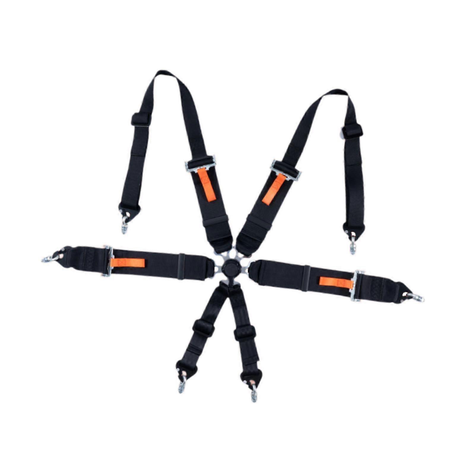 Ceinture de sécurité générique à 6 points 3 pouces Professional Quick Release Universal Green