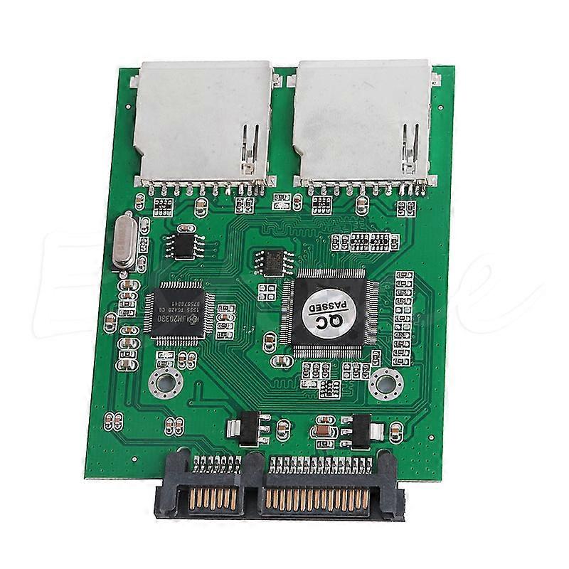 2-Port-Dual-SD-SDHC-MMC-RAID-zu-SATA-Konverter-Adapter für SD-Karten mit jeder Kapazität