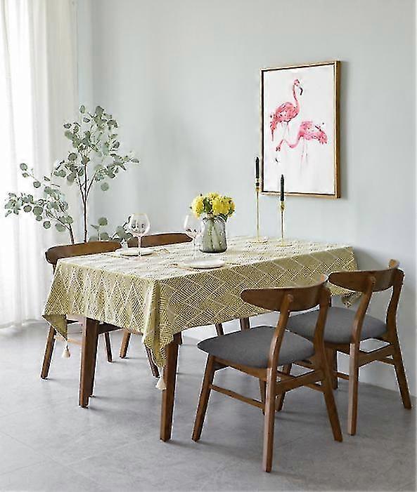 Tablecloths 1pc Rectangular Tablecloth For Tables Track On Table Cover Year's Tablecloth|tablecloths Yellow