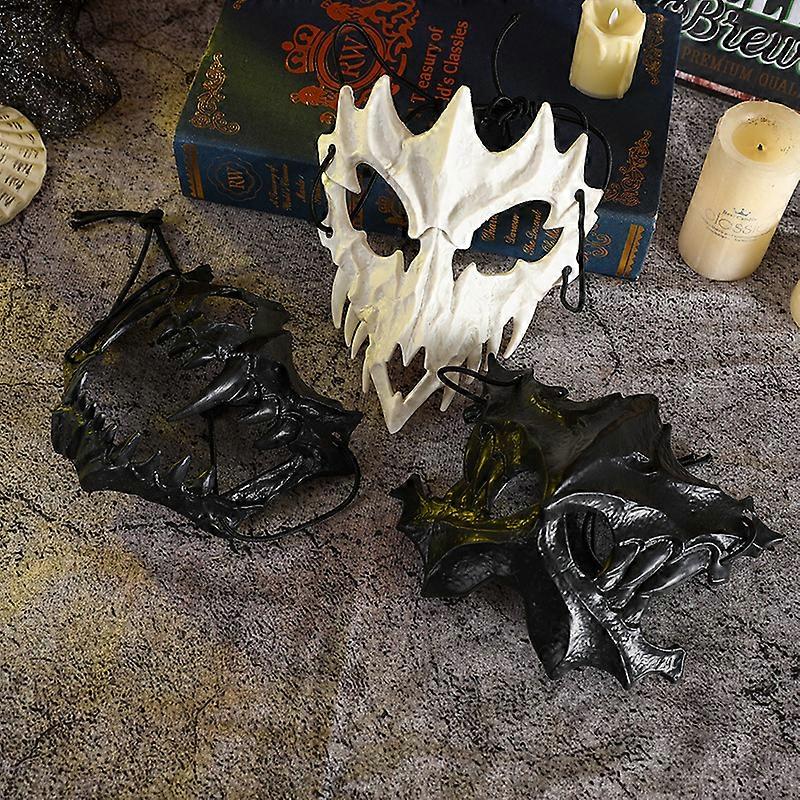 Halloween Masks Adult Scary Halloween Skeleton Werewolf Half Mask