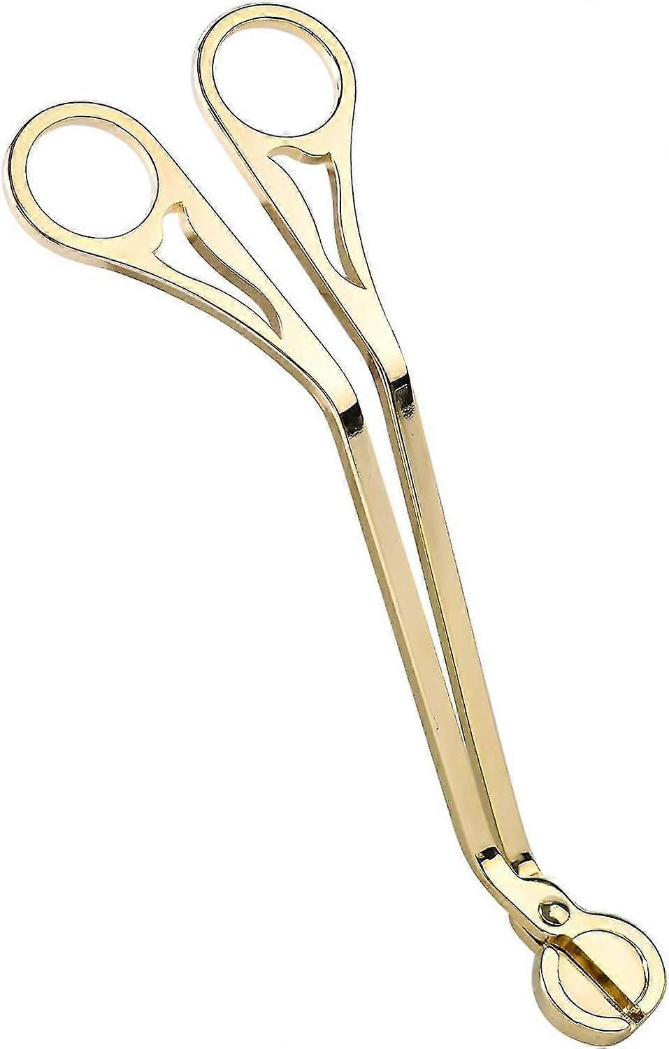 شمعة الفتيل الانتهازي ، مصقول الفولاذ المقاوم للصدأ شمعة مقص ، شمعة السعوط ، شمعة الفتيل المقص تصميم مخرم (ذهبي)