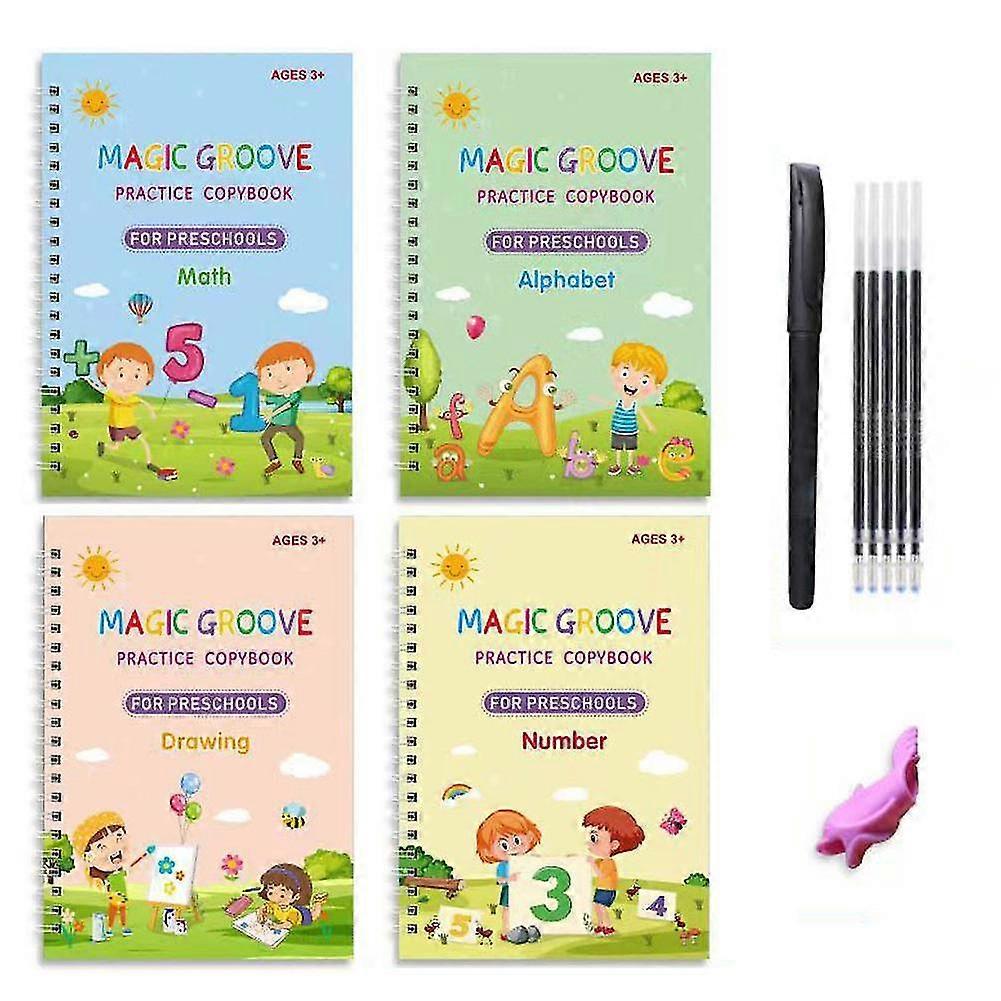 Reusable Groove Writing Practice Book Calligraphy Early-Excellence