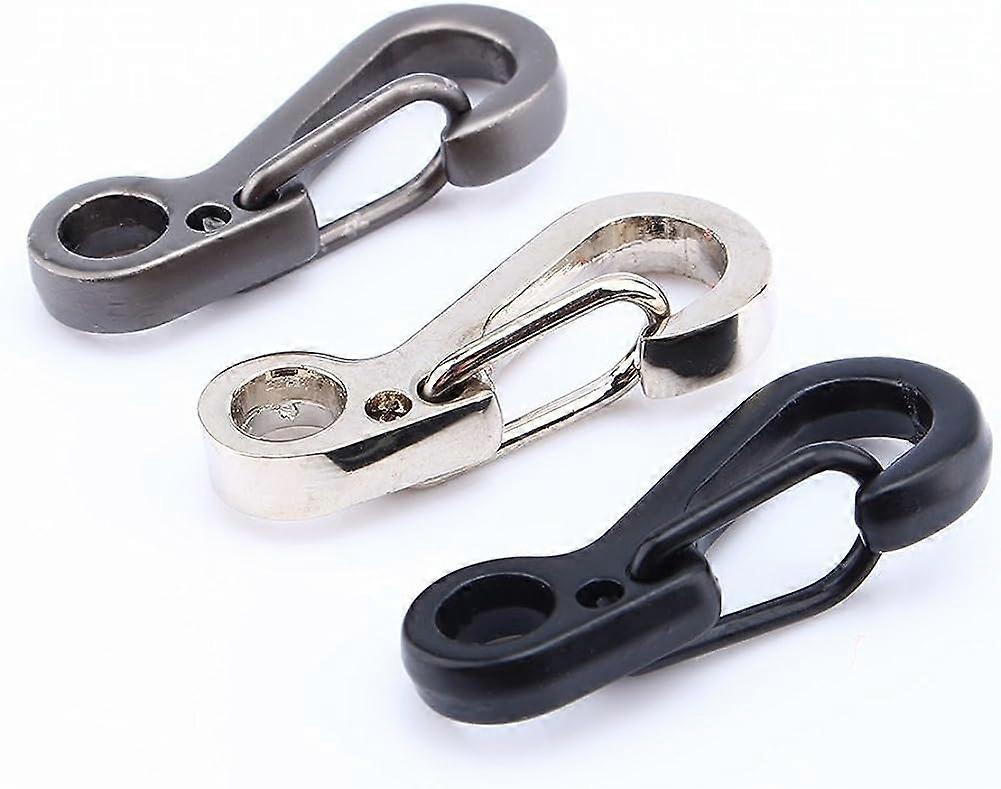 Filfeel Spring Keychain with Spring Clasp and Carabiner for Survival