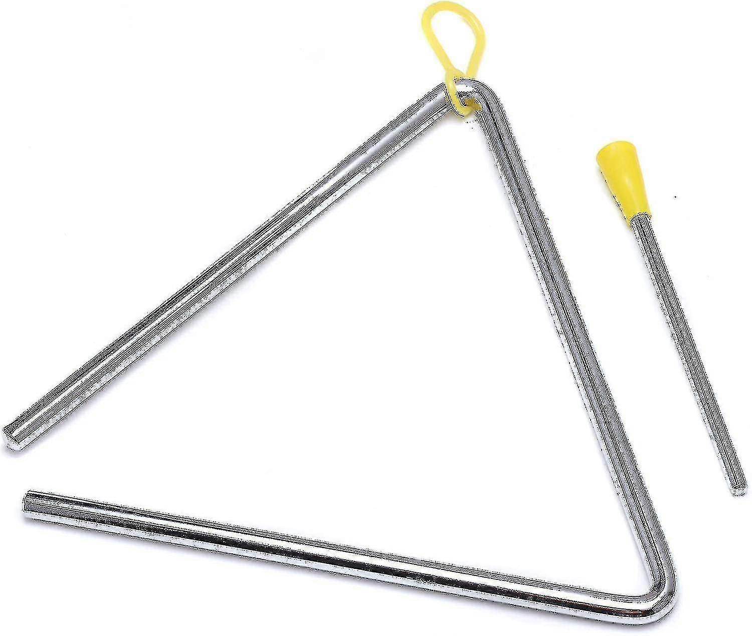 7 Inch Musical Steel Triangle Percussion Instrument With Striker