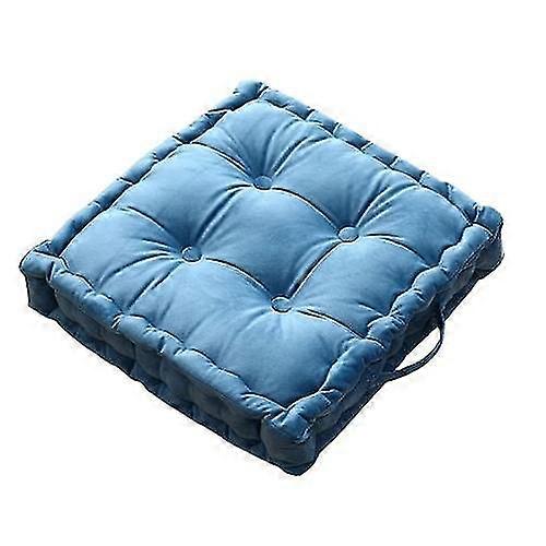 Square Thick Seating Velvet Cushion with Carrying Handle