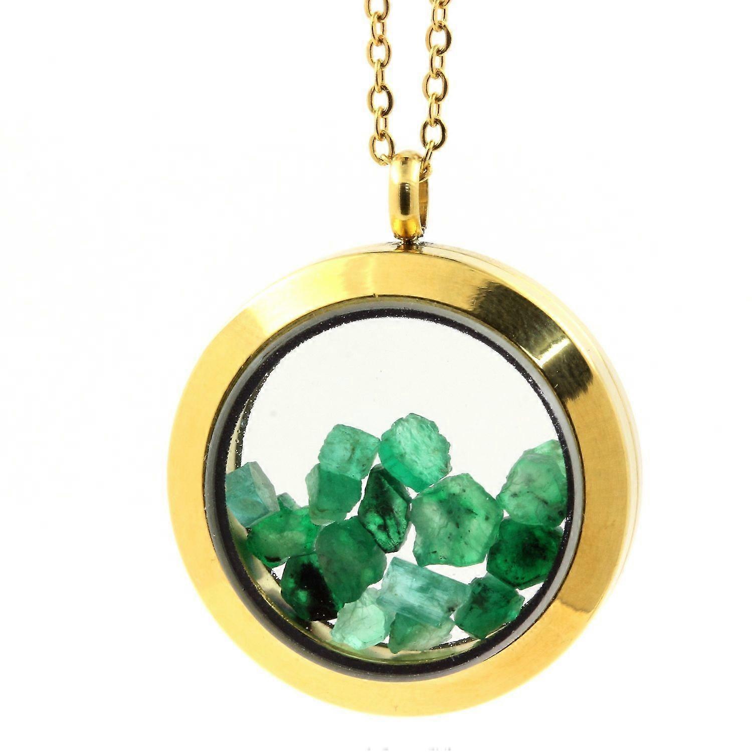 Raw Emerald Necklace