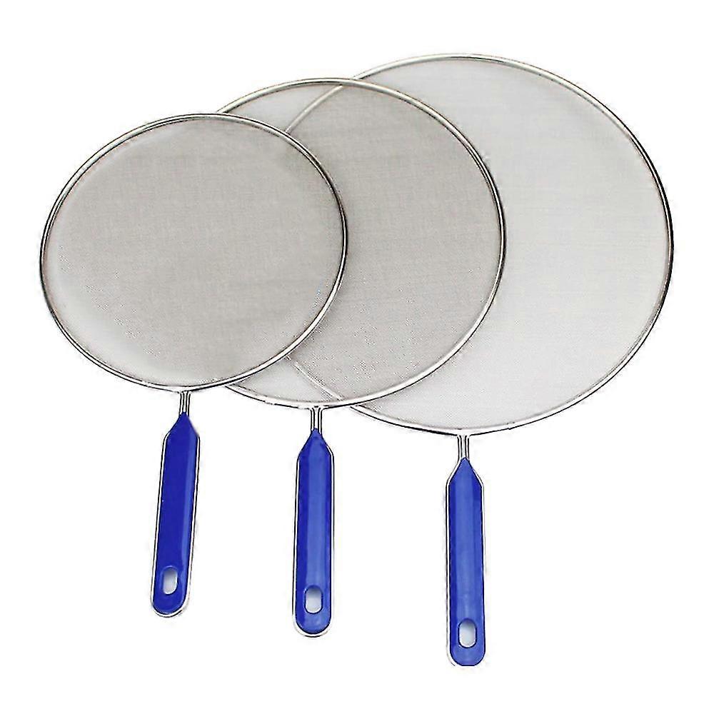 3 Pack Grease Splatter Screen do gotowania na patelni, osłona ze stali nierdzewnej, osłona gorącego oleju do zatrzymania P