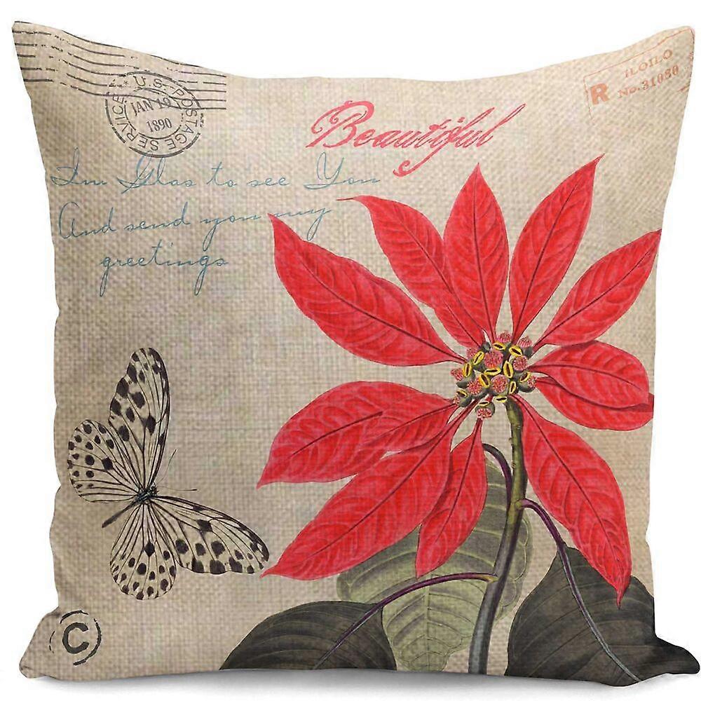 レトロな蝶の花のクッションカバー家の装飾枕カバー新しいデザイン667jpjcjh