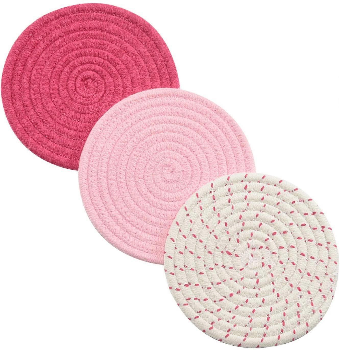 Kitchen Potholders Set Trivets Set 100% Pure Cotton Thread Weave Hot Pot Holders Set