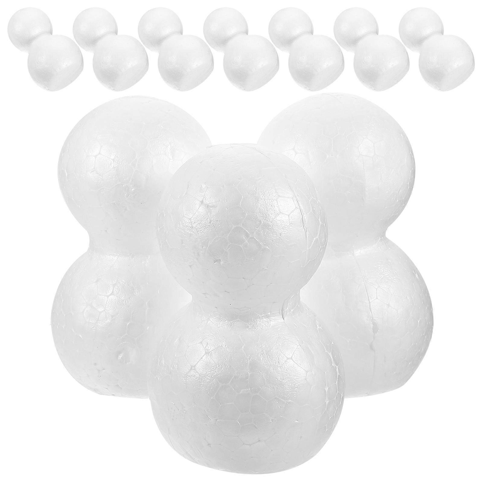 10 PCS Nativity Ornaments Kids Styrofoam Snowman Modelling Foam Polystyrene Snowman Ornament Foam Snowman Crafts