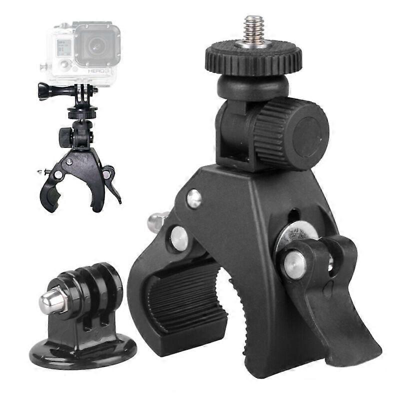 Bicycle Motorcycle Handlebar Camera Mount Holder Clamp For Gopro Action Camera Bicycle Camera Handlebar Mount