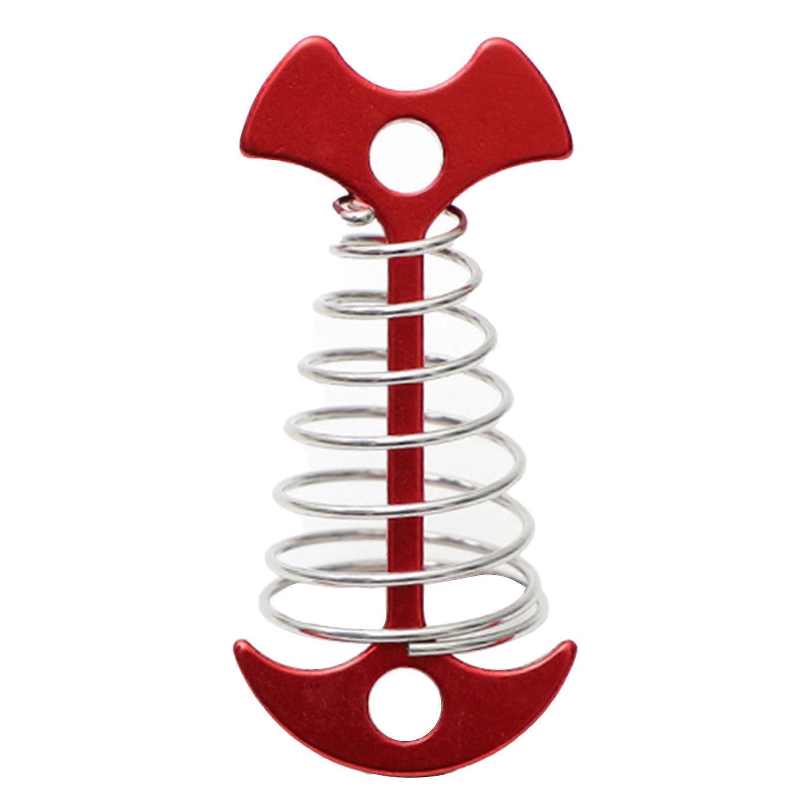 Deck Anchor Pegs Rope Buckle Wind Rope Peg Buckle Fishbone Tent Fixing Buckle for Outdoor Activities