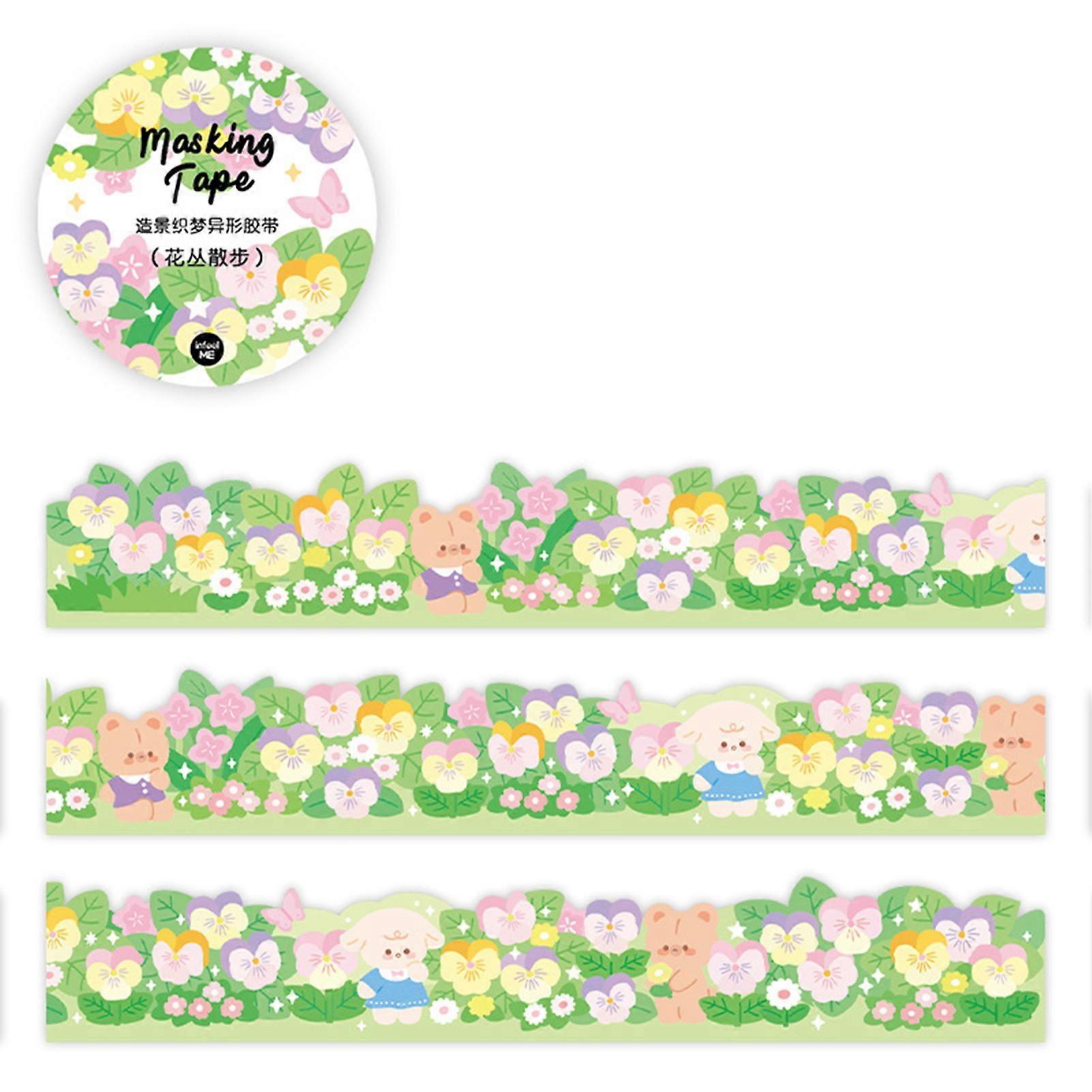 Decorative Washi Paper Sticker Easy to Tear and Stick Washi Paper Sticker for DIY Craft Projects Gift Wrapping