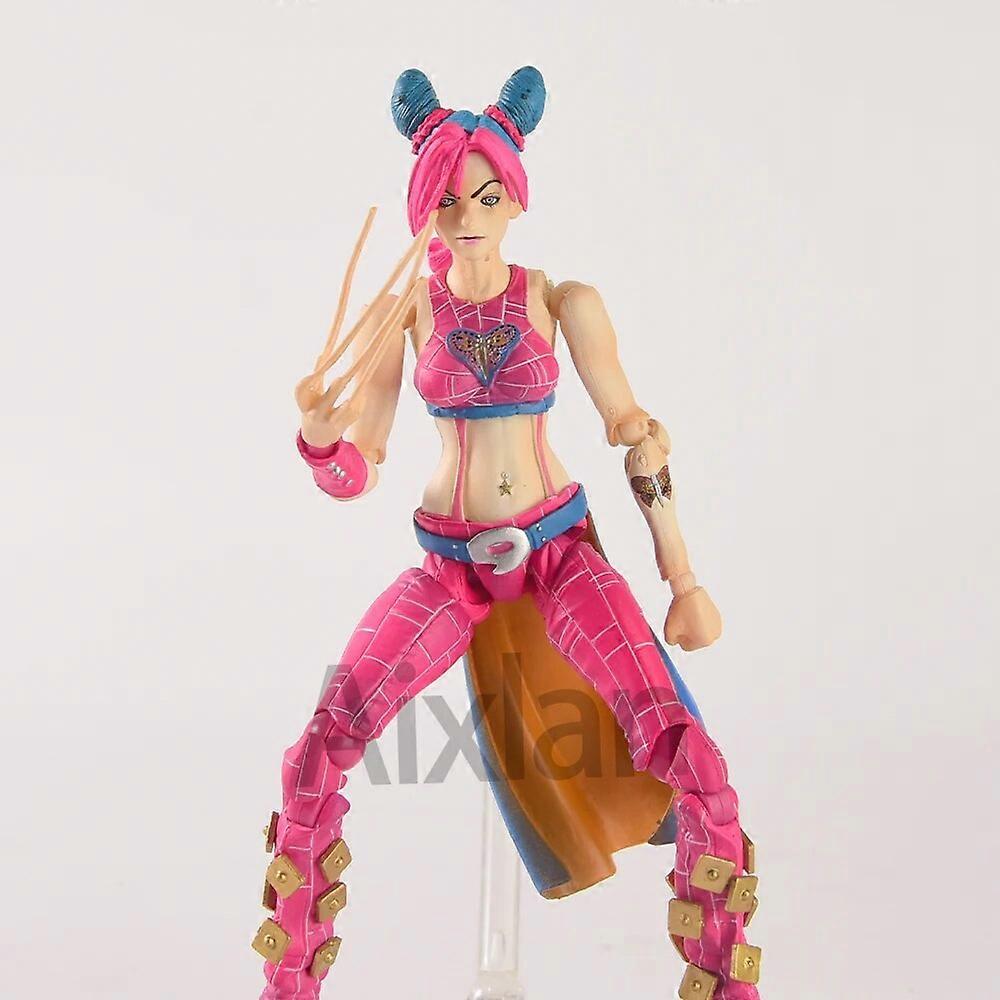 Cujoh Jolyne Anime-Figur – 17 Cm PVC-Statue, Bewegliche Gelenke, Sammelfigur Für Dekoration & Display