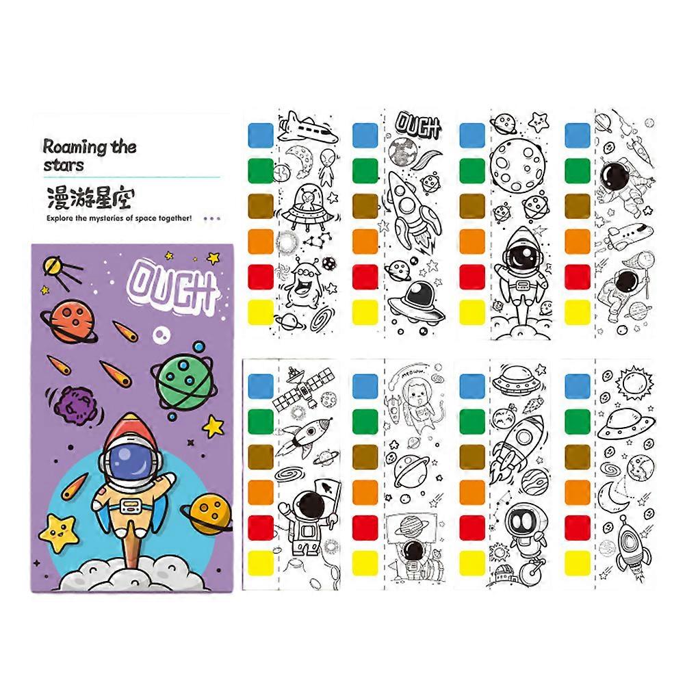 Diy Handmaded Poked Painting Books Multi-play Method Coloring Doodles Toys for Kids