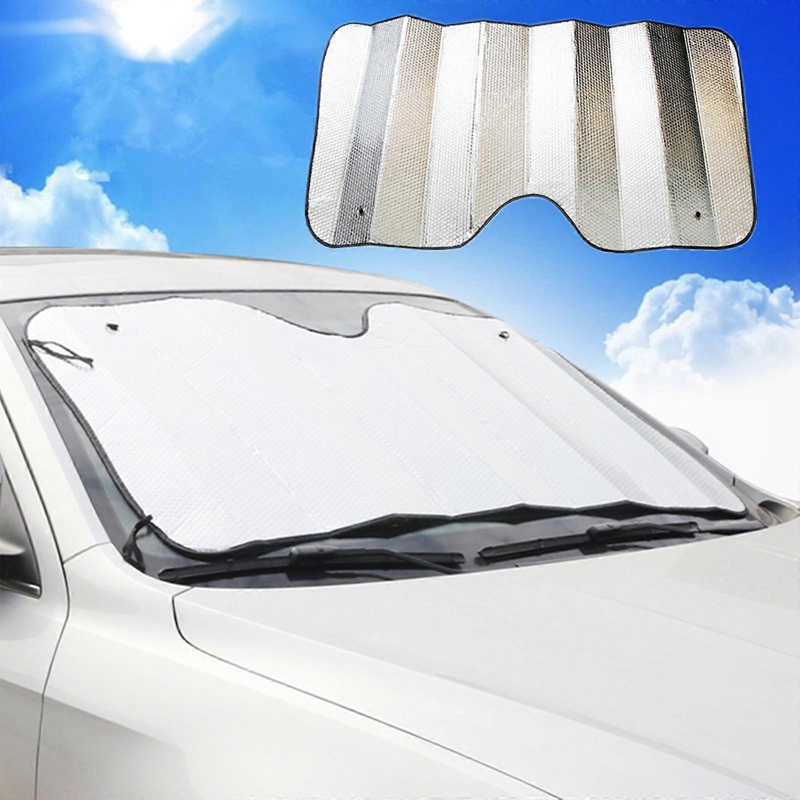 Front Windshield Sun Shade - Accordion Folding Double-sided Auto Sunshade For Medium And Small Car 241941