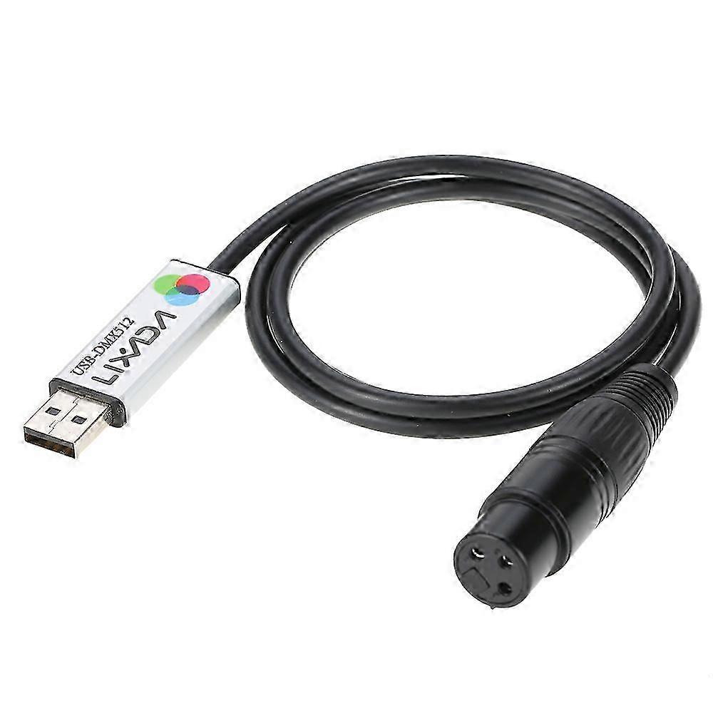 USB to DMX Interface Adapter LED DMX512 Computer PC Stage Lighting Controller Dimmer {jkw}