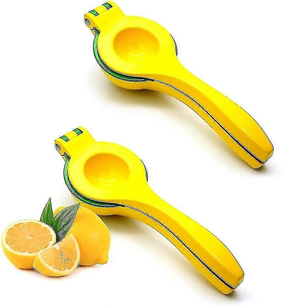 Lemon Squeezer,2-in-1 Double Layer Metal Manual Lemon Squeezer Handheld Citrus