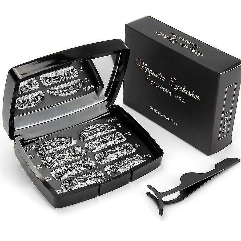8 Pcs Magnetic Eyelashes False Eyelashes Fake Eyelashes