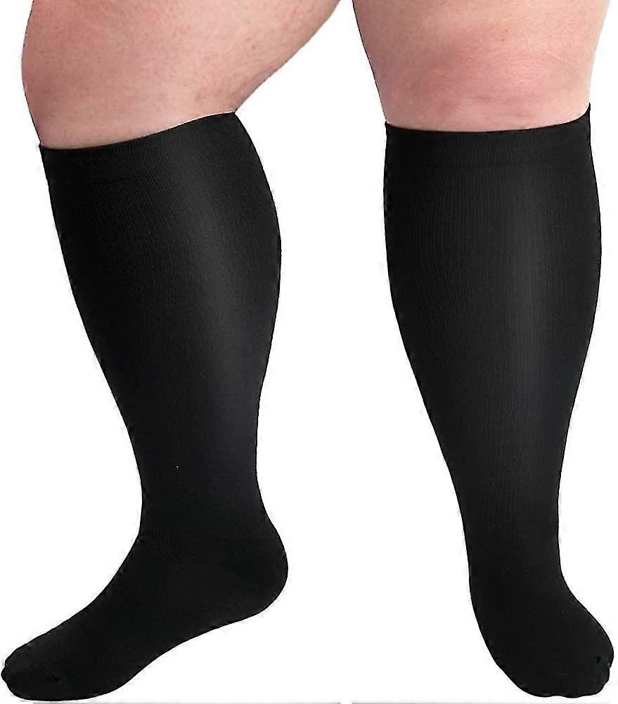 Calze a compressione Plus Size 20-30 Mmhg per uomini e donne Vitello largo Extra Largeper Circulat