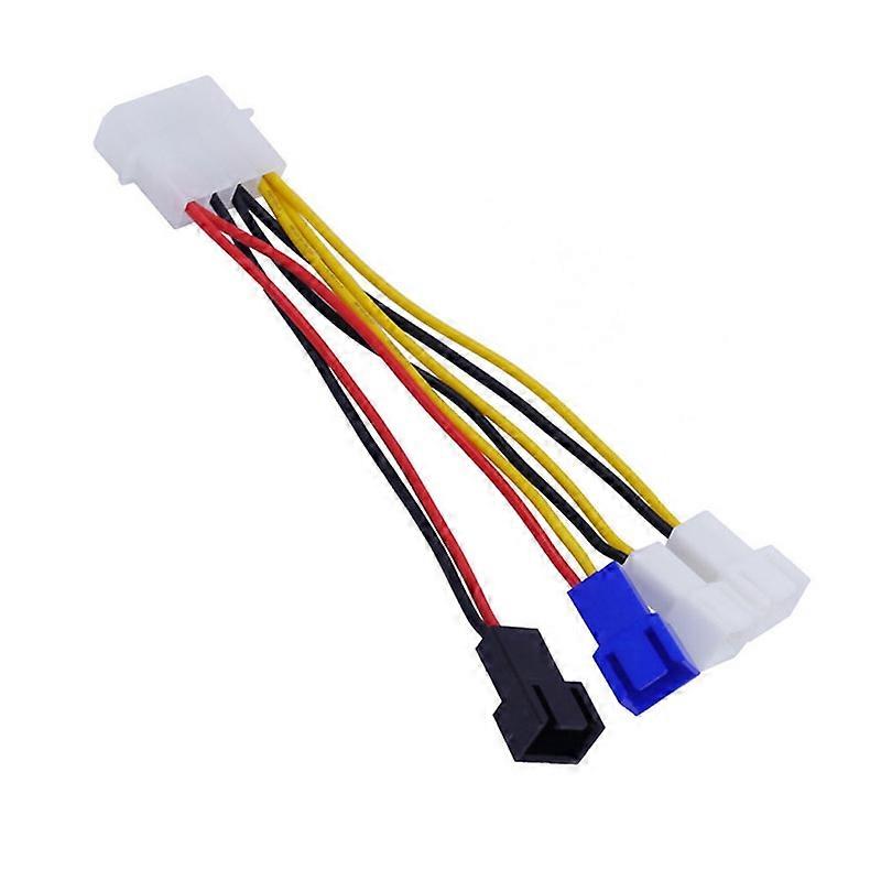 4-in-1 Computer Cooling Fan Power Cable CPU PC Cooler Wire Adapter Connector