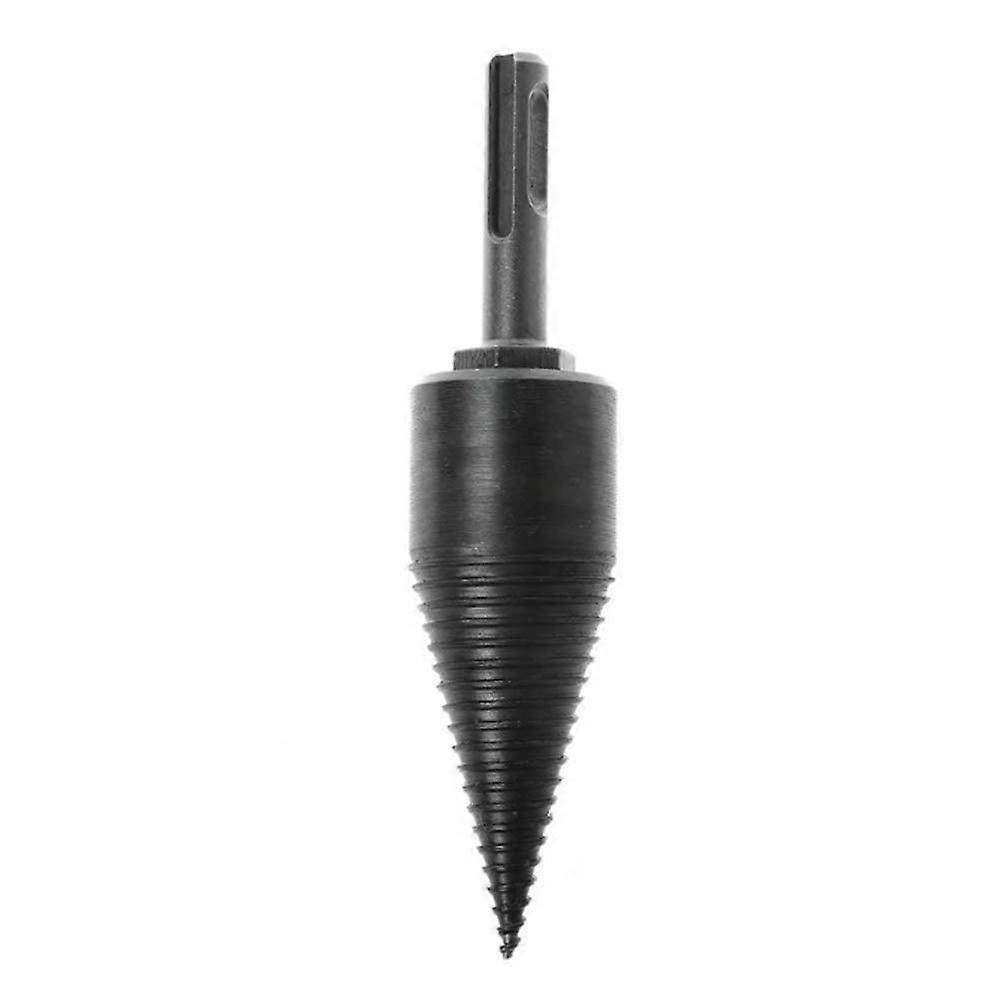 32mm Multi-functional Screw Cones Splitter Log Splitter Wood Splitter Screws with Round Handle Firewood Machine Wood Drilling  (Round Handle)
