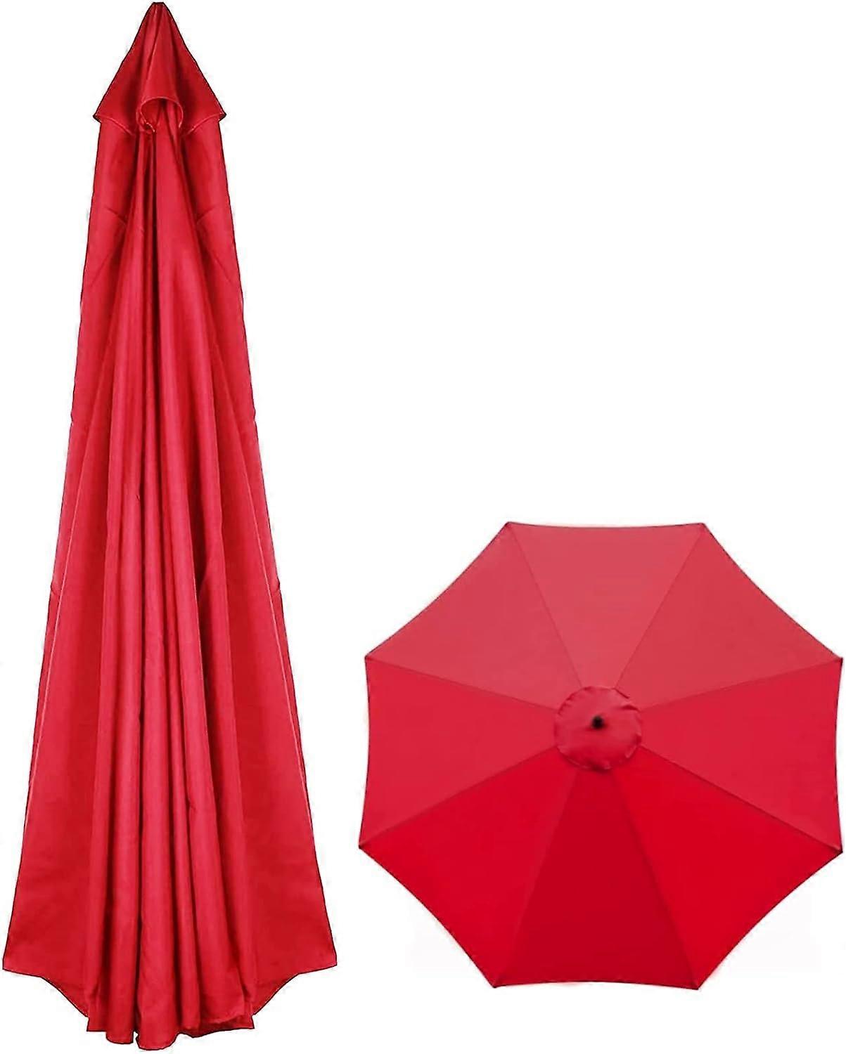 Parasol Umbrella Replacement Cover,3m,8 Ribs, Replacement Canopy