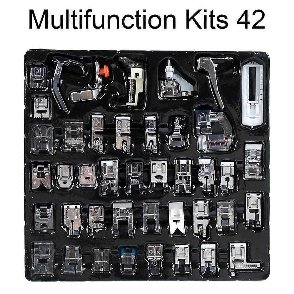 32/42Pcs Pied-de-biche Kit Set Tricot Point Aveugle Reprisage Machine À Coudre Accessoires Pour Frère Singer Janome Pied Presse Outil