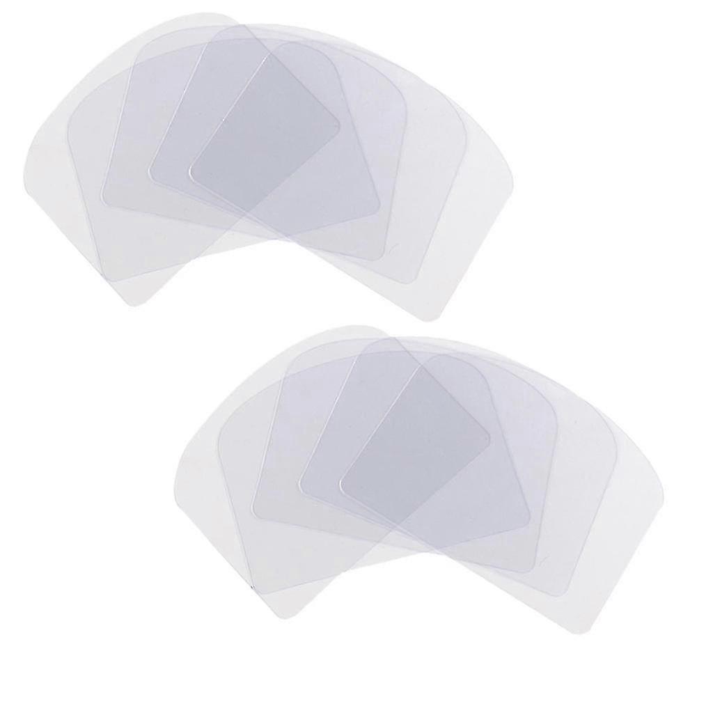 Flexible Transparent Cake Scraper Baking Plain Smooth Jagged Spatulas 10pc