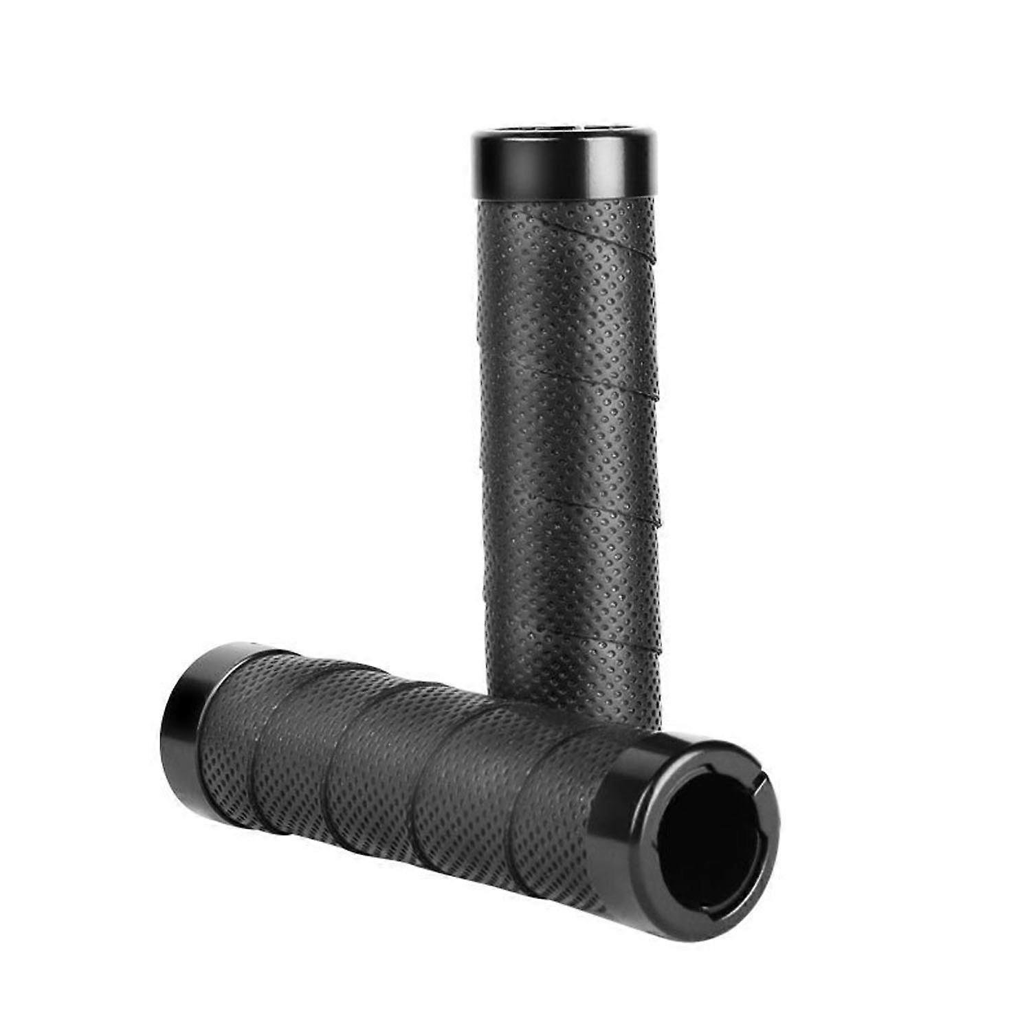 black bicycle handlebar