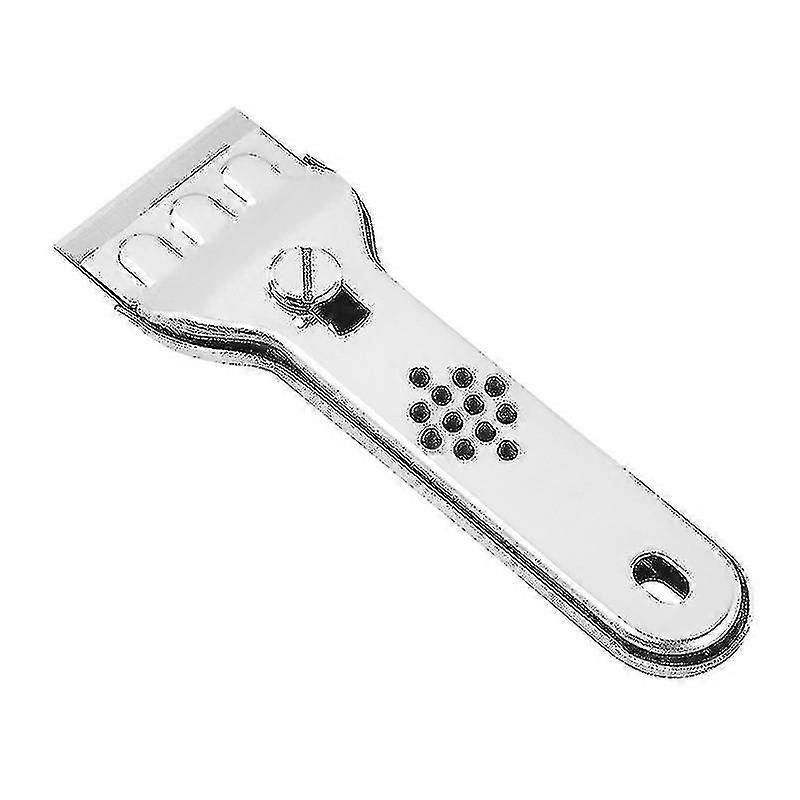 Ceramic Hob Scraper - Window Scraper Stainless Steel Glass Cleaning Tool Removal Decal Sticker Paint With 5 Blades For Kitchen (1 Piece, Silver