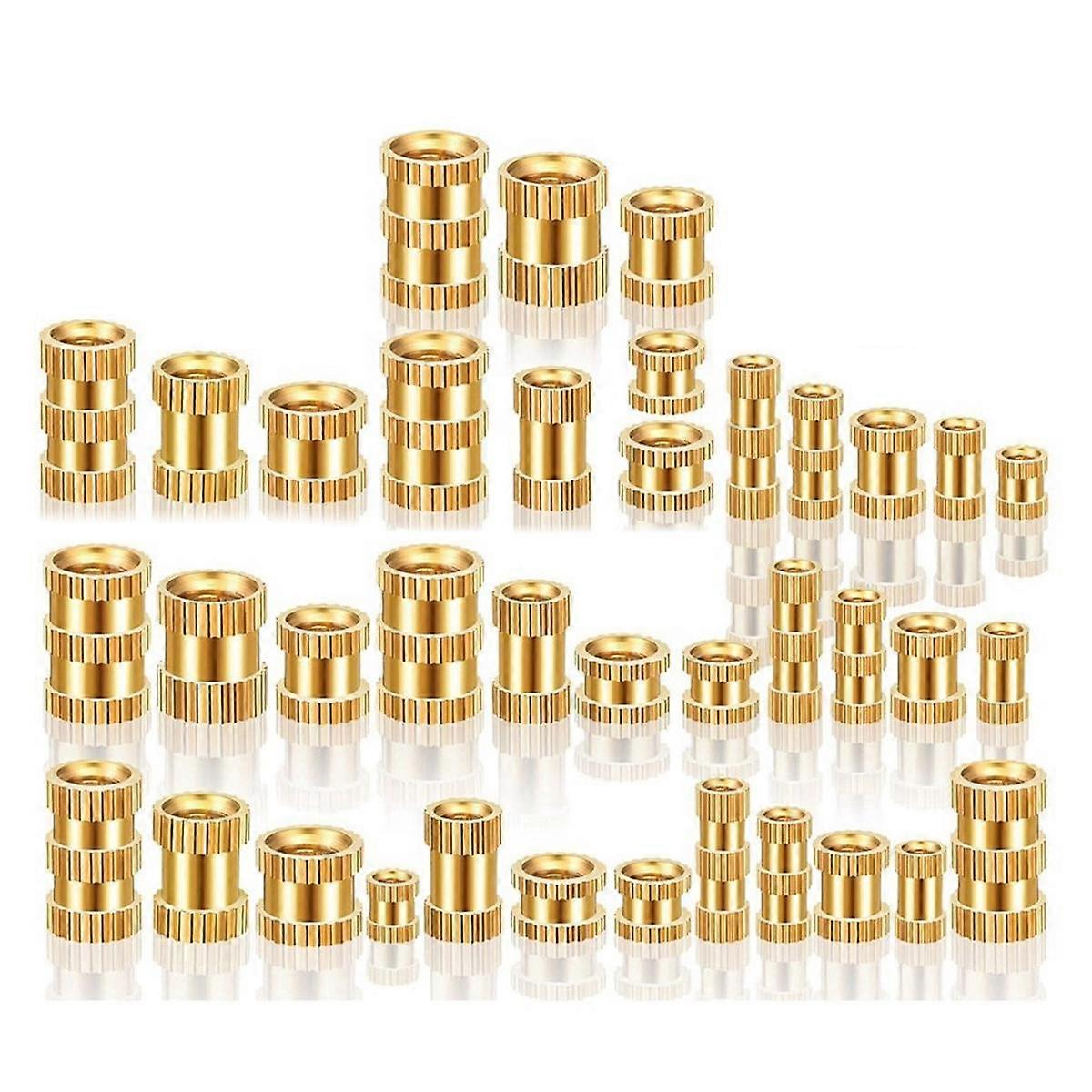 1000Pcs Threaded Inserts Brass Knurled Nuts Heat Set Insert Tool for Plastic Parts 3D Printing Inje